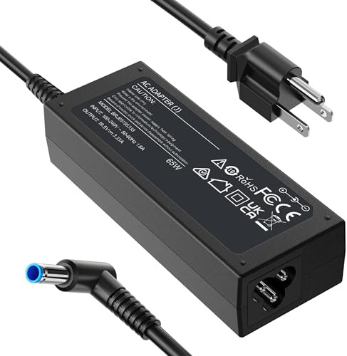 FUNNYERA Compatible with HP Laptop Charger 65W 45W Computer Smart Blue Tip Power Adapter