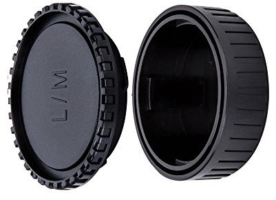 JJC Body Cap + Rear Lens Cap Set for Leica M Mount Cameras & Leica M Mount Lens System (1 Set)