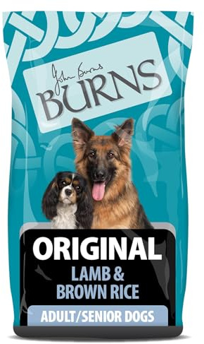 Burns Pet Nutrition Hypoallergenic Complete Dry Dog Food Adult and Senior Dog Original Lamb and Brown Rice 12 kg