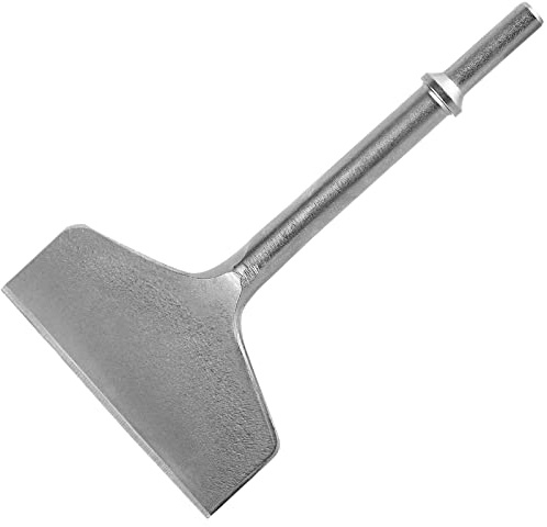 Firecore Punta per scalpello ad aria larga 10,2 cm, gambo da 10,12 cm per piastrelle e scalpello Thinset, raschietto per pareti e pavimenti, per rimuovere piastrelle con martello ad aria (10,2 x 19,1