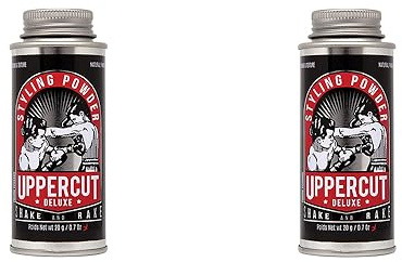 Uppercut Deluxe Hair Styling Powder Easy Application Texture Powder For Men With A Light Flexible Hold And Natural Matte Finish, 2 x 20 g
