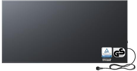 BR Bringer Infrarotheizung 1200 Watt - Infrarot Elektroheizung Energiesparend - 5 Jahre Garantie, TÜV GS - Deutsche Qualitätsmarke (schwarz)