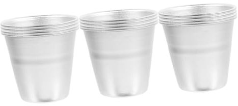 MAGICLULU 12 Pz stampo per budino gelatto cucine tazza di budino placca forno teglia per cupcake per torte per forme da forno tappo da budino in torta Lega di alluminio