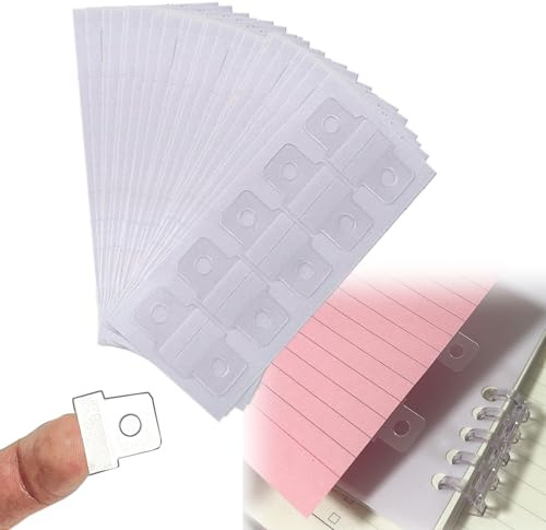 300pcs Small Hole Reinforcement Stickers Clear Sturdy Ring Binder Stickers Self-Adhesive Hole Labels Paper Hole Reinforcement Office School Supplies for Ring Binder Bill Paper Photos Postcards