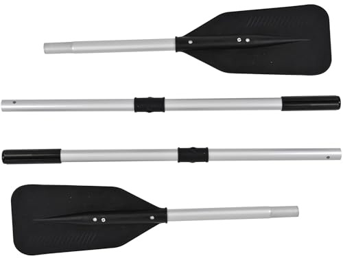 Nemaxx® Professional Set da 2 pagaie per gommone da 230 cm - pagaie in Alluminio 130 cm con Impugnatura ergonomica, Anti-Twist & Sink-Stop, pagaie per Kayak, Canoa e Barca a Remi
