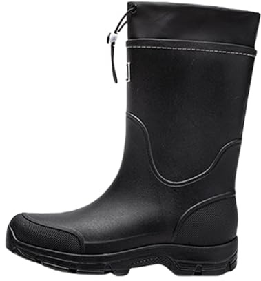 Stivali da pioggia da uomo in gomma antiscivolo extra larghi, scarpe da pioggia da donna per attività all'aria aperta, facili da pulire, galosce per giardino, agricoltura, pesca, passeggiate con il