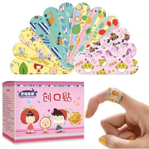 Cerotti Bambini, Cerotti, Cerotti Bambini con Disegni, Ortopad Junior, Set di 120 Cerotti con Motivi Fantasy, Acqua e Delicati sulla Pelle, Protezione