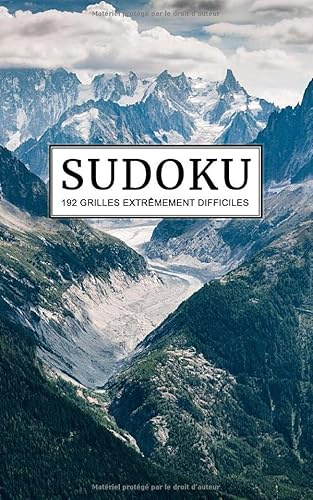 SUDOKU - 192 grilles extrêmement difficiles: Sudokus de niveau diabolique | Format poche | Cahier de vacances pour adultes | Avec Solutions | 9x9 Sudoku difficile pour experts