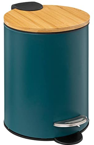 5five Modern Color Soft Close Bin 3L Petrol Blue