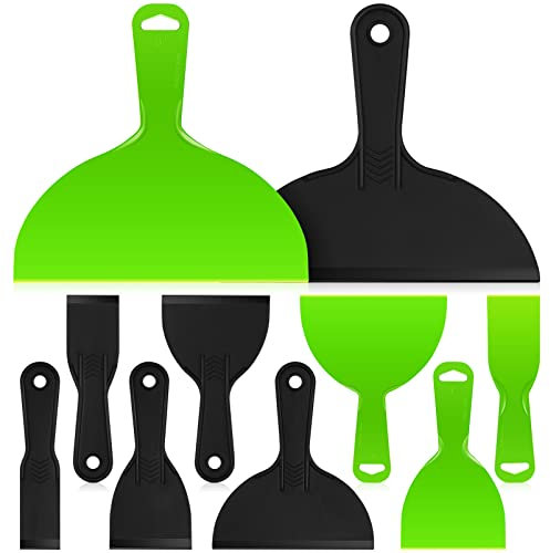 Ciieeo 10 Stück Kunststoffschaber Spachtel Spachtel Maler Mit Griffen Zum Spachtelspachteln Streichen