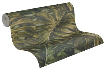 A.S. Création PintWalls II Vliestapete mit Dschungelmotiv 0,53 x 10,05 m – Grün – Dschungel Tapete Made in Germany - 397011