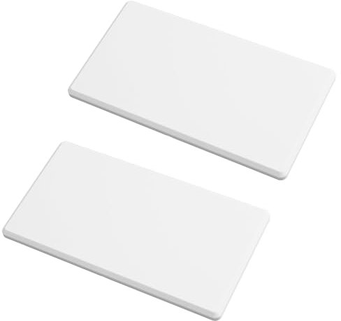UFURMATE Placca da parete vuota 2 pezzi bianco senza viti piastra da parete vuota in plastica 1 banda copertura per prese o interruttori inutilizzati