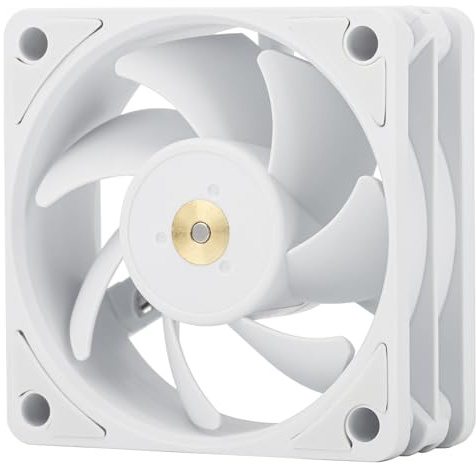 Thermalright TL-B6W Ventilateur de processeur de bureau 3200 tr/min Petit ventilateur boîtier d'ordinateur Ventilateur de refroidissement pour boîtier (60 mm, blanc)