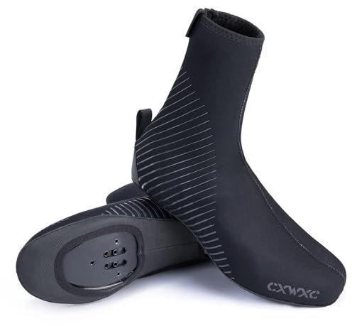 CXWXC Fahrrad Uberschuhe Winddichte Rennradschuhe,Rennrad Überschuhe Winter für Herren und Damen,Warme Schuhüberzieher für Rennrad MTB (CX-206, XXL)