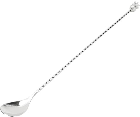 Generic Cucchiaio da Cocktail in Acciaio Inossidabile Cucchiaio da Bar Lungo Agitatore Multi -scopo per Tutte le Occasioni (SILVER)