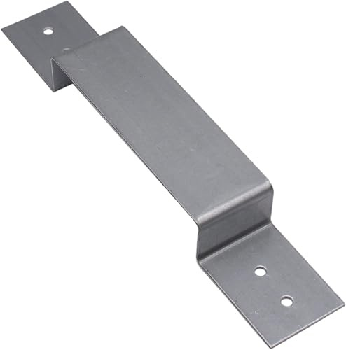 MultiScrew® Fence Panel Security Brackets for Concrete or Wooden Posts | Fits 4 Inch Post | Galvanised Steel | Anti Lift/Rattle | Pack of 20