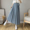 Yujun Frühlings-Sommer-Neue Art-koreanische Frauen-Plissee-Chiffon-Hose-hohe Taillen-Hosen Hakama-beiläufige breite Bein-Pantalones