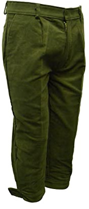 Walker and Hawkes - Mens Moleskin Shooting Plus Twos Breeks Trousers - Olive - 34