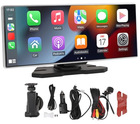 YDuupxe 11,26 Pouces Portable Car Stereo Screen Wireless Carplay Auto GPS Navigation 5G Contrôle Vocal WiFi 1920x720