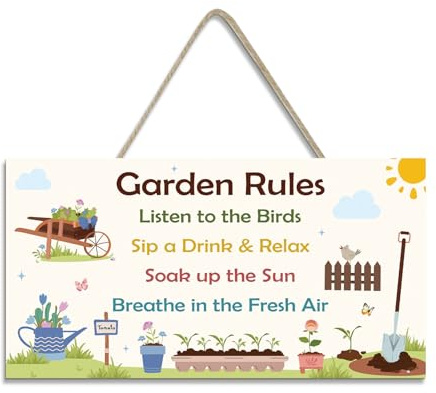 Koudindg Gardening Gifts for Women Gardening Gifts for Men Gardeners Presents for Christmas Garden Signs and Plaques for Outside Gift for Gardeners Women Funny Garden Ornaments