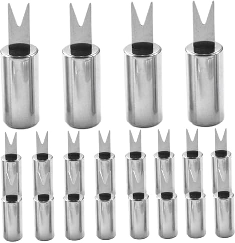 Brochettes de maïs en épi, 20 pièces, supports d'épis de maïs en acier inoxydable, petits supports doux réutilisables pour aliments, fruits, barbecue, camping, pique-niques, fêtes