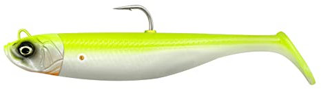 Savage Gear Savage Minnow - Lebendige Kicking Action, Stand-Up Jig Head Design, ideal für Salzwasser- und Süßwasserangler, perfekt für Raubfische wie Hecht, Barsch & Zander Lemon Back 10 cm