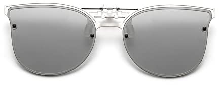 Long Keeper Clip Occhiali da Sole – Clip per Occhiali da Sole polarizzati Lenti da Sole Sovrapponibili a Forma di Gatto, Clip da Sole per Donna Uomo