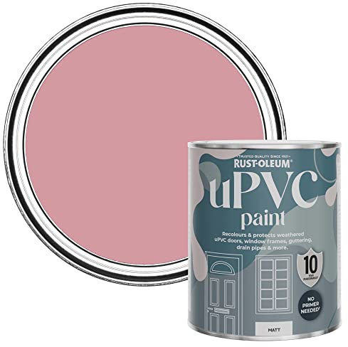 Rust-Oleum Pink uPVC Door and Window Paint in Matt Finish - Dusky Pink 750ml