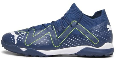 PUMA Herren Future Match Tt Fussballschuh, Persisches Blau, Weiß, Pro-Grün, 44.5 EU