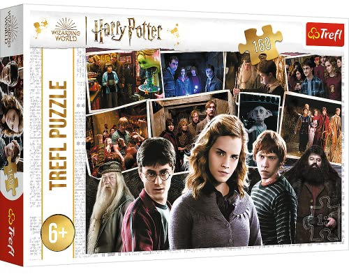 Trefl - Harry Potter und Freunde - Puzzle 160 Elemente - Puzzles mit Harry Potter Filmfiguren, Collage, kreative Unterhaltung, Spaß für Kinder ab 6 Jahren