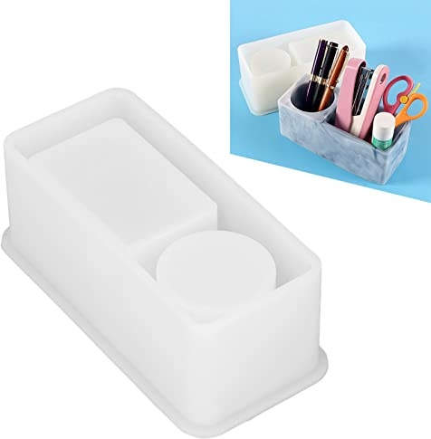 Nikou DIY Stylo Conteneur Moule Porte-Stylo Boîte De Rangement Moule Silicone Bureau Ornement Moule Pour le Ménage