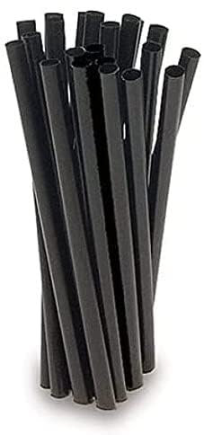 Virsus 1000 Cannucce dritte Nere in Lignina, Misura 15/7, biodegradabili biocompostabili, cannuccia Riutilizzabile Eco Friendly per bevande, Cocktail, bar, aperitivo