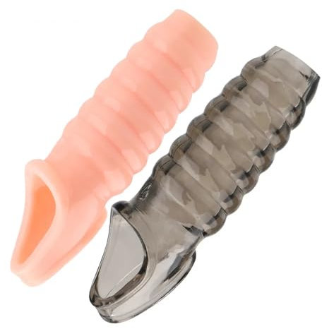 2PCS Manicotto morbido per gli uomini Anello di gomma morbida di lunga durata