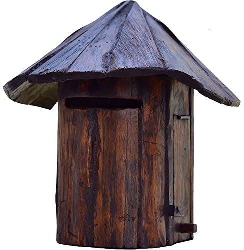 Briefkasten, Retro-Wandbriefkasten Aus Massivholz, Pastoraler Stil, Langlebig, Verwendet Für Haustür, Gartengartendekoration (35 * 32 * 16 cm)