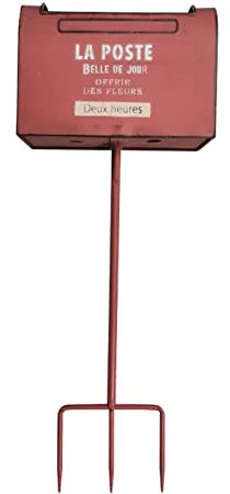 in-ground Mailbox Vintage Garden Mailbox Garden Decoration Multifunctional Flower Arrangement Pot Vintage Outdoor Mailbox Freestanding Parcel Box for Collecting Parcels and Mail in Home Office