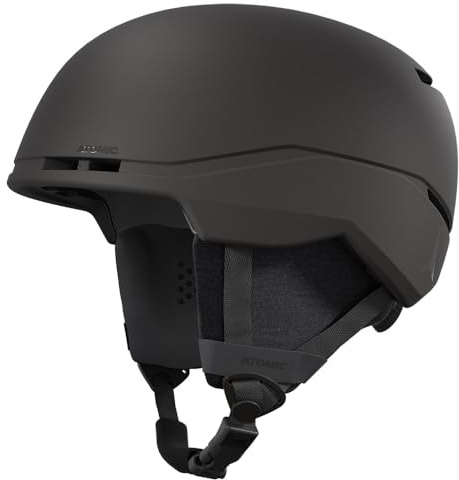 ATOMIC Four AMID Lite Skihelm - Schwarz - Größe 59-63 - Snowboard- & Ski-Helm mit 360° Fit-System & Belüftungssystem - Herren- & Damen-Skihelm mit AMID-Technologie für maximale Stoßdämpfung