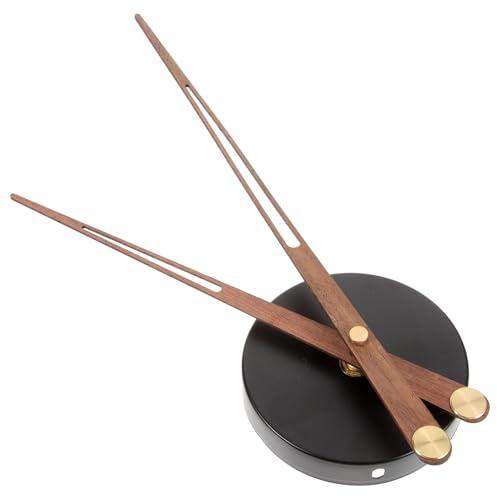 ELAYARD Mecanismo De Reloj De Pared Silencioso Con Grandes Manecillas De Madera Maciza Para Reparación Y Creación De Relojes Diy En Salón Y Oficina