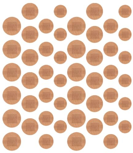 COMPUKAS 80pcs Round Fabric Comfortable Breathable Plaster Care Flexible Fixation Patches for Home Use and Outdoor Activities