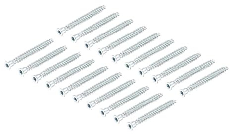 Insex Försänkta Självborrande Skruvar Kolstål Möbelfäste | Slät montering, sexkantsdrift, möbelmontage, förzinkad(100Pcs M5x30mm)
