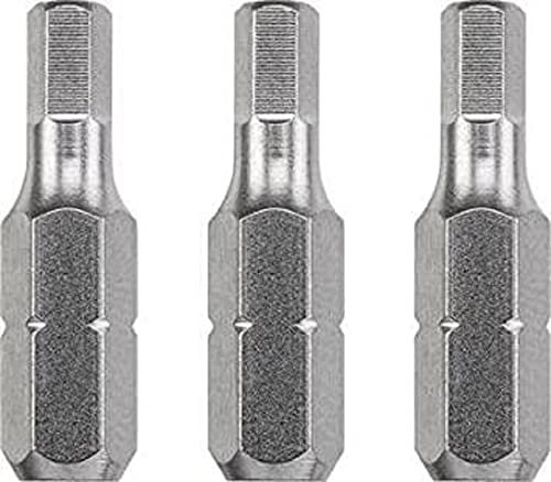 kwb 3 Bits 25 mm Hex Industrial Steel 121405 (TQ 60 Stahl, ISO 1173, Antrieb C 6.3), Ndustrialmm, Sechskt 5,0 mm