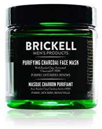 Brickell Men's Purifying Charcoal Face Mask Hautpflegeprodukt, natürliche und organische Aktivkohle-Gesichtsmaske mit entgiftendem Kaolin-Ton, 118ml, geruchsneutral