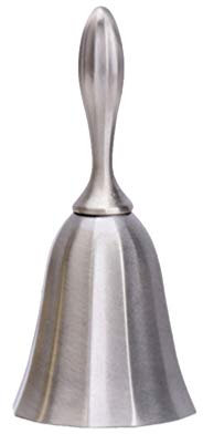 IMIKEYA Retro Hand Bell for Table Service Portable Dinner Hand Bell Antique-pewter for Restaurant Call Service and Party Gathering Scenarios