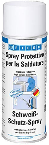 WEICON Spray Protettivo per Saldatura 400 ml | Senza silicone | Pulizia e manutenzione ugelli saldatura | Protezione dalle scorie di saldatura