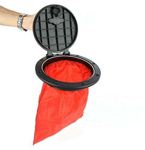 VGEBY Trappe de Pont de 6 Pouces, Kit de Plaque de Pont de Couverture Marine avec Sac de Rangement Housse Amovible pour Accessoire de canoë Kayak de Bateau