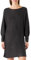 Vero Moda Petite Women's VMRUBELLEFILE LS Boat Short Dress Petite Kleid, Dark Grey Melange, XXS/P