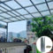 Polycarbonatplatten UV-beständig Klar Dachplatten Vordach für Carport Balkon Pavillon,Wetterfest Gewächshaus Platten Regenschutz Überdachung,Leicht zu Schneiden,mit Schrauben (1 * 2m)