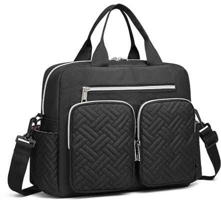 KONO Unisex Eq2248 Wickeltasche für Babys, Schwarz
