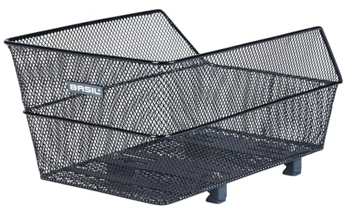 Basil Cento WSL Panier arrière de vélo – Système WSL, résistant aux intempéries, Robuste, Volume de 22 litres, idéal pour Les Courses et l'utilisation Quotidienne