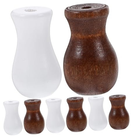 OSALADI 8st Anhänger Mit Kordelzug Blinde Kordelzüge Teile Für Jalousien Jalousienschnur Fällt Herunter Schatten Zieht Zugknopf Seil Herunterziehen Zugende Der Jalousieschnur Weiß Holz