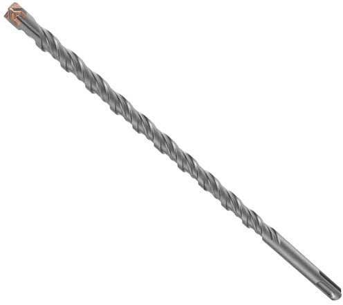 flintronic SDS PLUS betongborrset, 12 x 350 mm slagborr, stenborr, betongborr, fyrskärnig med dubbelspiral, borrverktyg för borrning i betong, sten, trä, tegel, keramikplattor